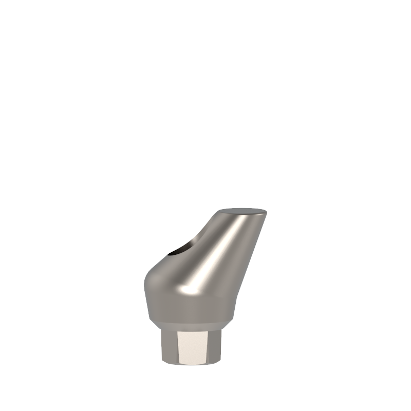 1 5° Angulated Abutment - 15° Short , Height 7mm , Recommended torque - 25 Ncm , Titanium