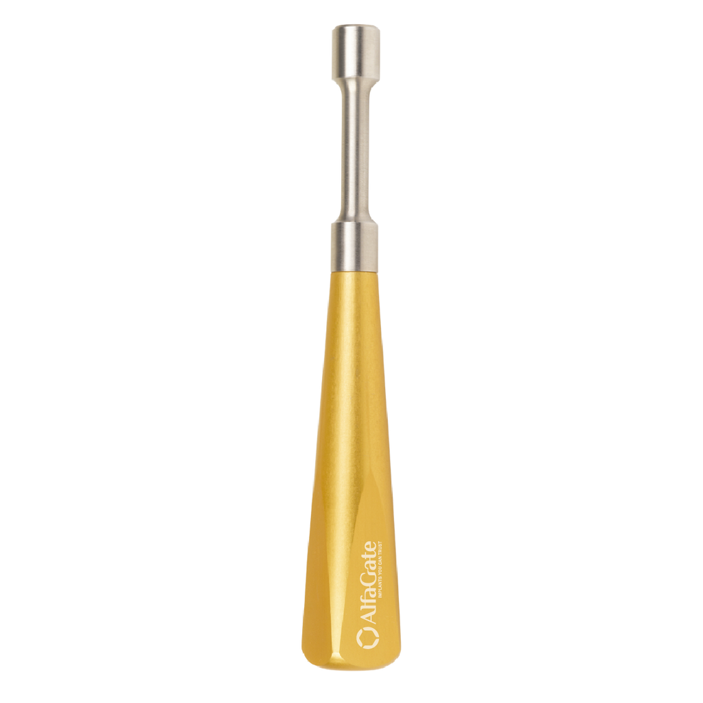 Surgical Screw Driver , 6.35mm , Manual implant driver allows tactile feel and controlled implant insertion , Material: S t a i n l e s s S t e e l 