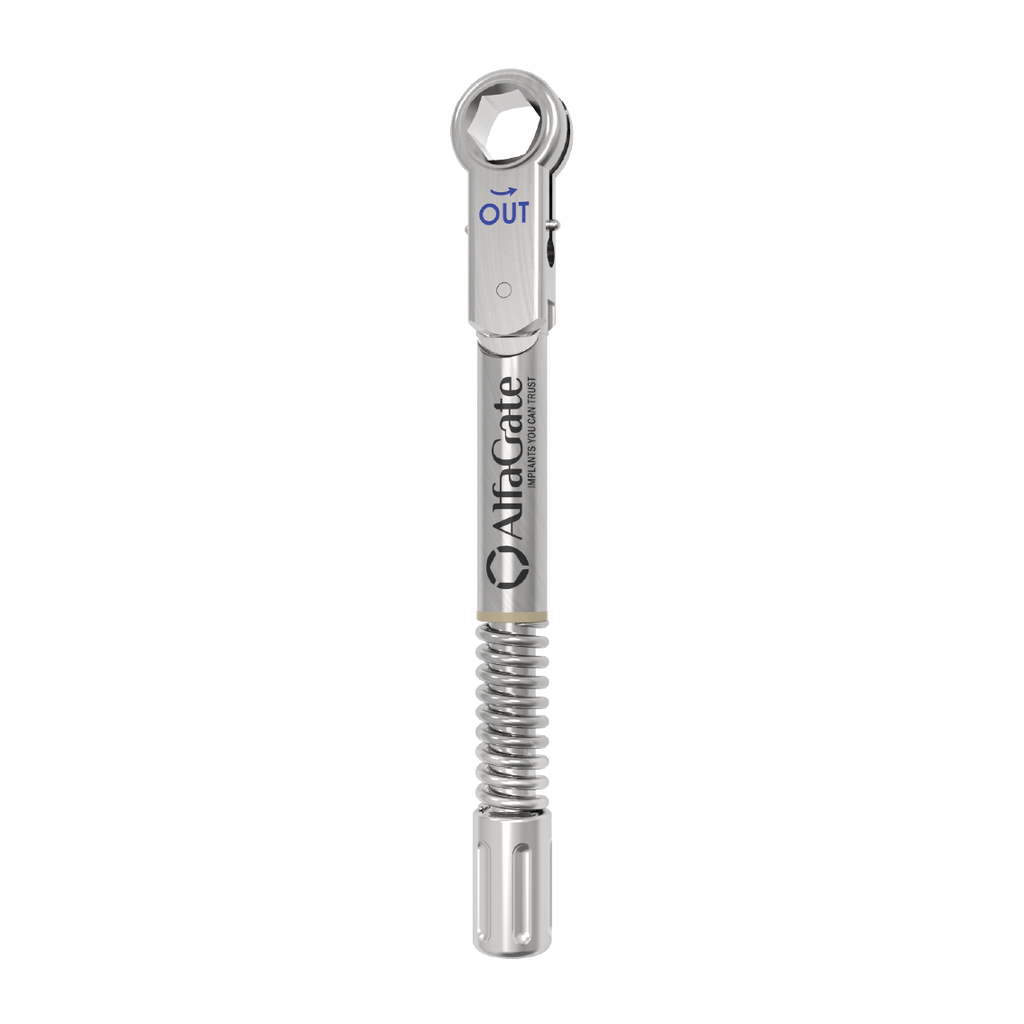 Universal Torque Wrench 10-45 Ncm , 6.35mm , Allows the clinician to accurately apply the recommended preload torque for implant insertion and prosthetics , Material: S t a i n l e s s S t e e l 