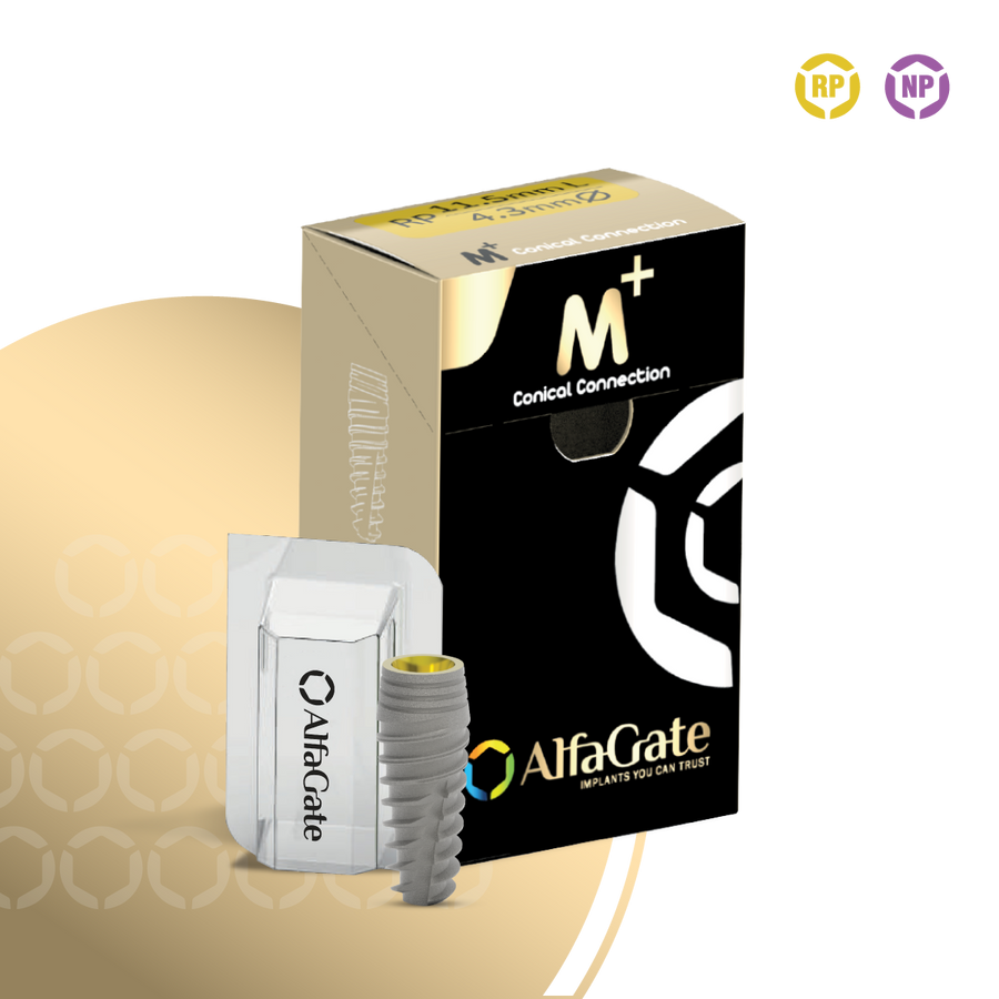 M plus conical connection implant system