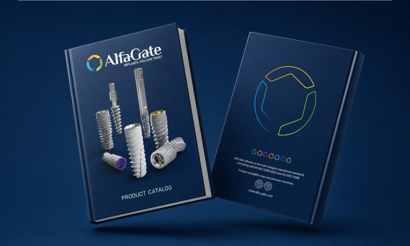 Alfa Gate clinical product catalog collection for dental implant systems and components