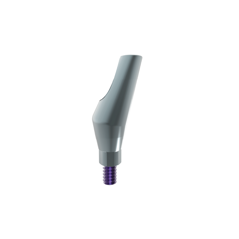 15° angulated abutment - narrow platform - 12mm , titanium  