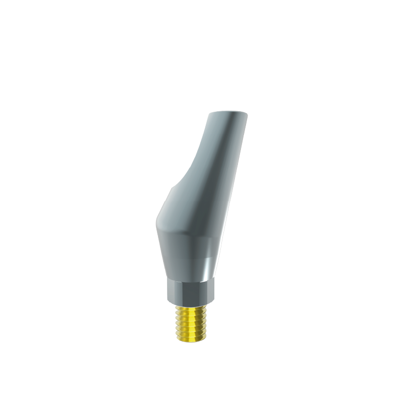 15° angulated abutment - regular platform - 9mm , titanium  