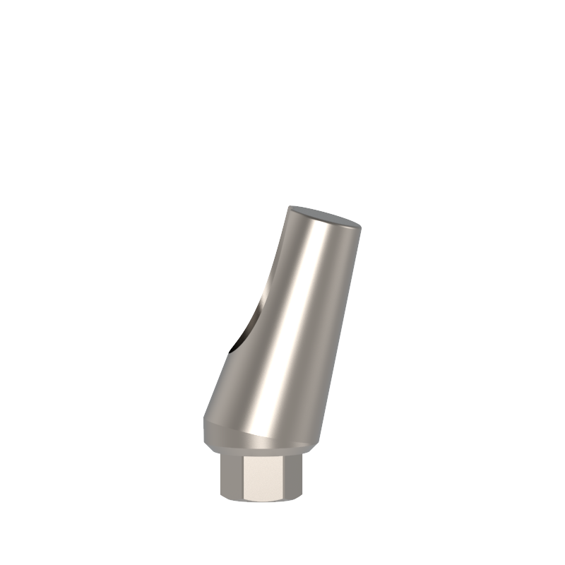 1 5° Angulated Abutment - 15° Thin , Height 9.5mm , Recommended torque - 25 Ncm , Titanium