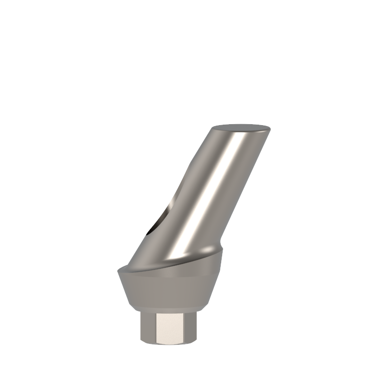 2 5° Angulated Esthetic Abutment , 25° Esthetic-1mm , Height 10mm , Recommended torque - 25 Ncm , Titanium 