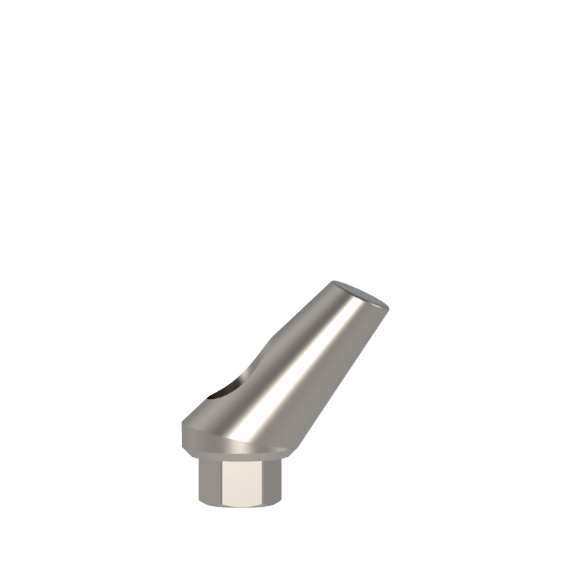 2 5° Angulated Abutment , 25° Short , Height 7mm , Recommended torque - 25 Ncm , Titanium