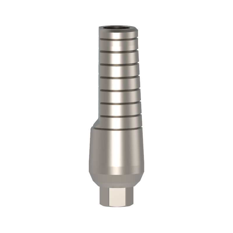 Straight Abutment - long neck - 15mm , Recommended torque - 25 Ncm , Titanium