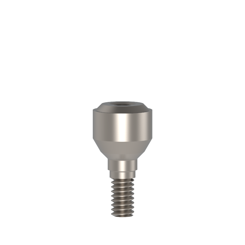 Low Profile Connector Ø4.6mm , Height 3mm , Recommended torque - 25 Ncm. low profile abutment used for multiple unit screw retained restorations . Titanium 