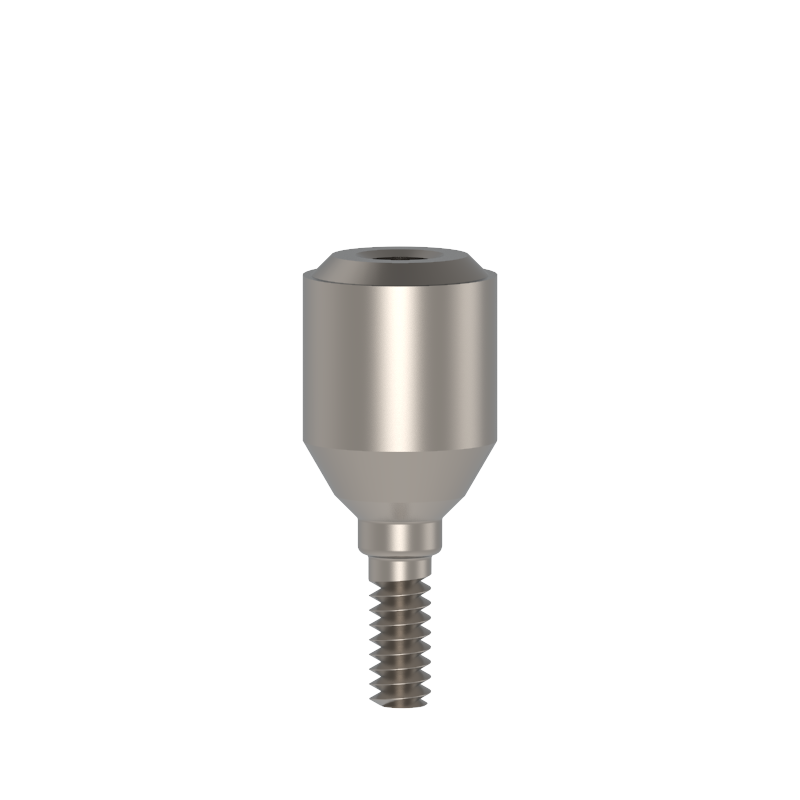 Low Profile Connector Ø4.6mm , Height 2mm , Recommended torque - 20 Ncm. - Using hex driver 1.25 mm. Low profile abutment used for multiple unit screw retained restorations . Titanium 