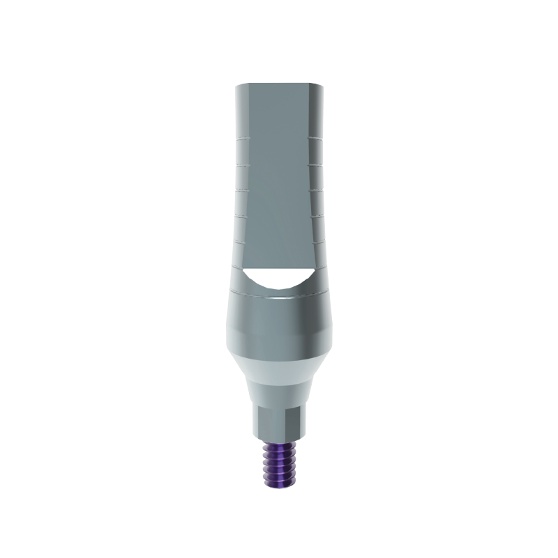 straight abutment - narrow platform - 13mm , titanium 