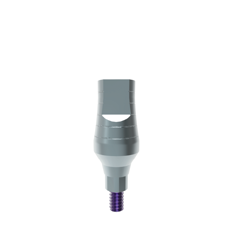 straight abutment - narrow platform - 9mm , titanium 